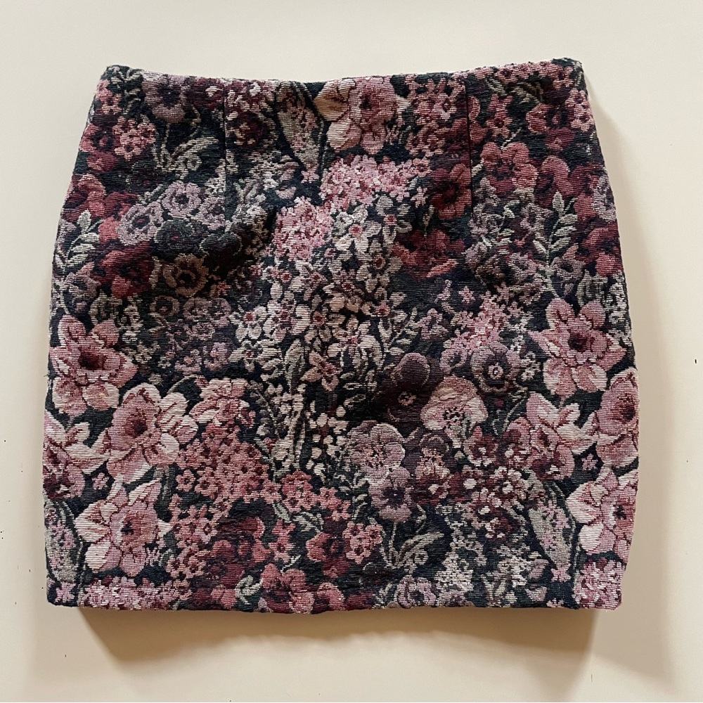 ANTHRO Daphnea Paris Floral Mini Skirt Size Small